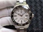 Swiss Clone Tag Heuer Aquaracer Calibre 5 43 MM Stainless Steel Band White Dial Automatic Watch